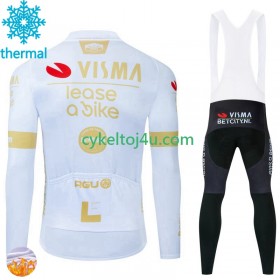 Visma Lease A Bike Cykeltrøje Langærmet + Bib Cykelbukser Vinter Thermal Fleece 2024 N002